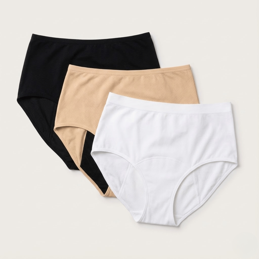 Dry-All-Day Incontinence Underwear – 3-Piece Set