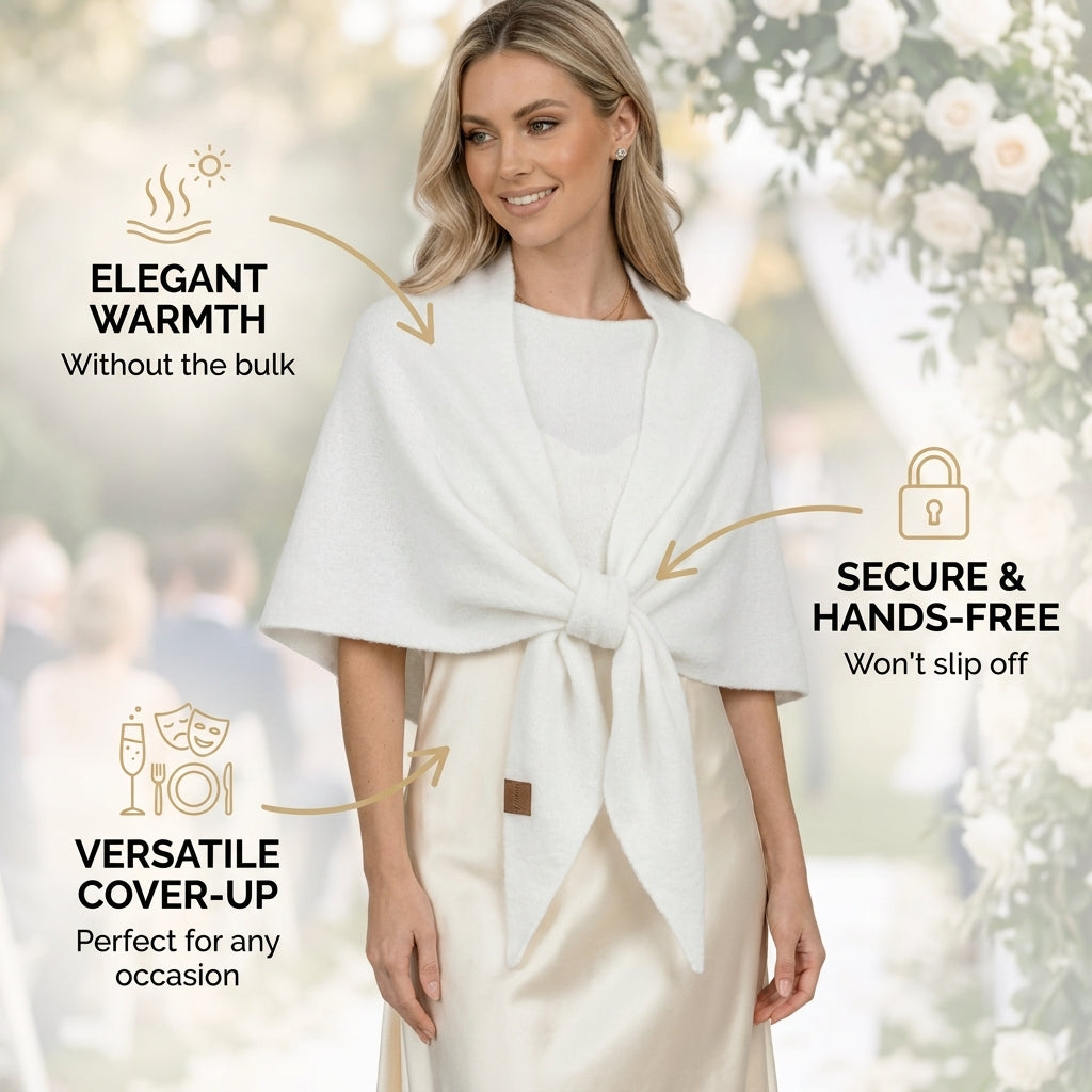 Elegant Occasion Shawl-Cape - Image 3
